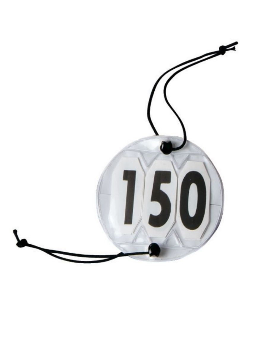 WEISSL Startnummern Kopfnummern flexibel dreistellig mit Gummi