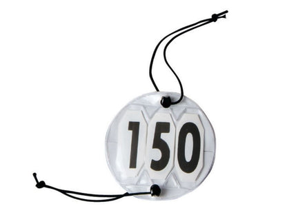 WEISSL Startnummern Kopfnummern flexibel dreistellig mit Gummi