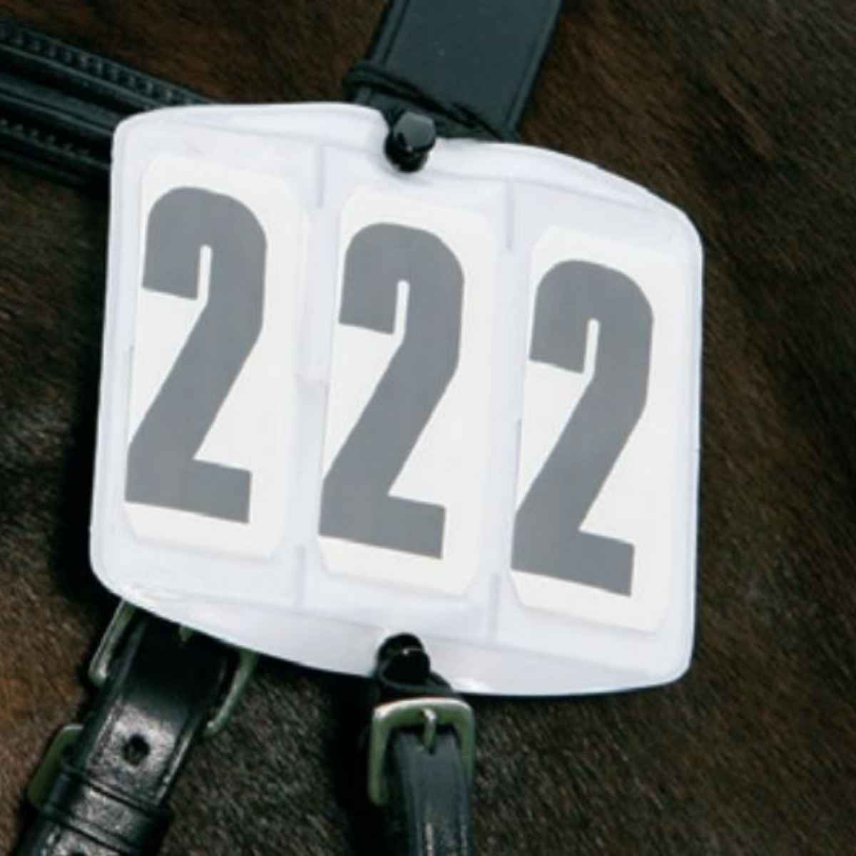 WEISSL Startnummern Kopfnummern flexibel dreistellig mit Gummi