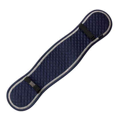 WEISSL Selettunterlage Longiergurtunterlage, rein Baumwolle, Glitzer, navy, 