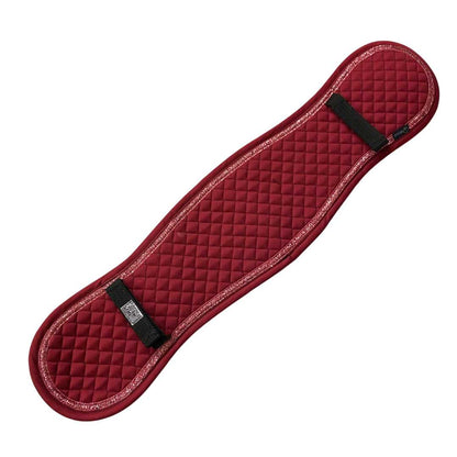 WEISSL Selettunterlage Longiergurtunterlage, rein Baumwolle, Glitzer, bordeaux