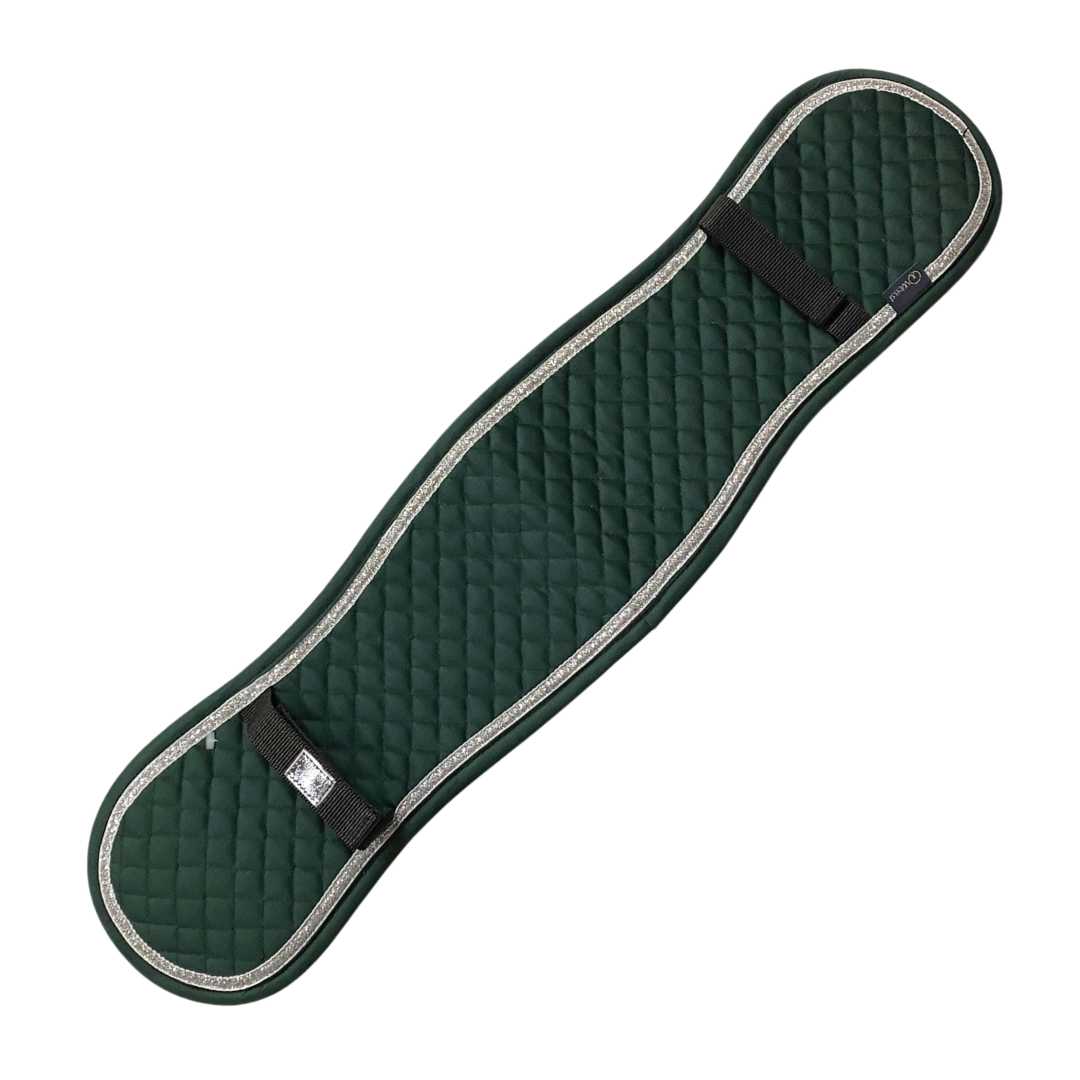 WEISSL Selettunterlage Longiergurtunterlage, rein Baumwolle, Glitzer, bottle green