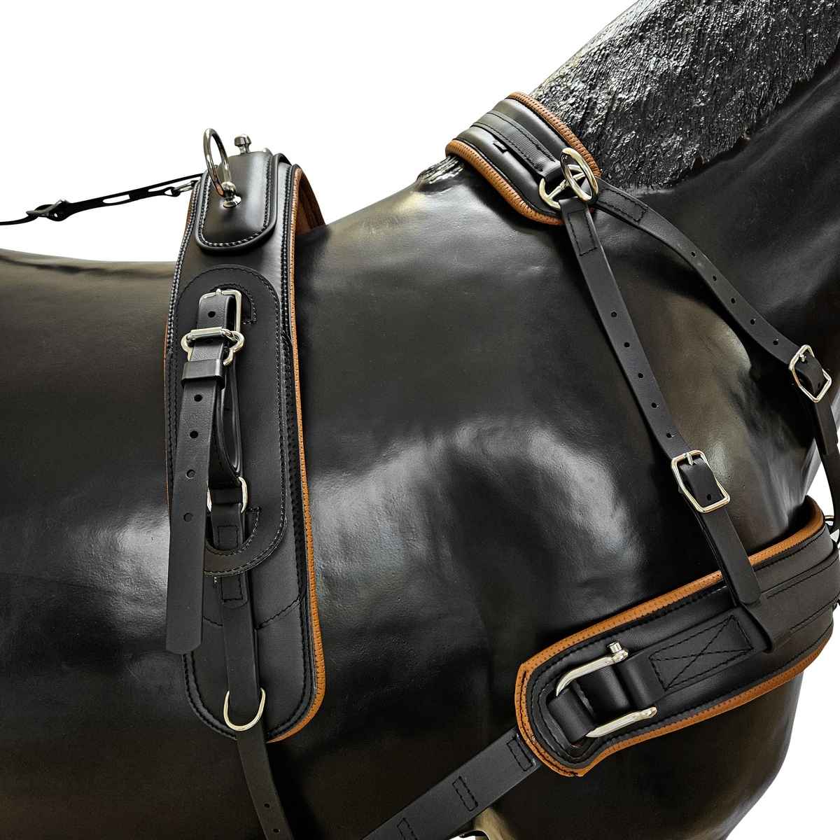 Arden Pferdegeschirr Brustblatt Einspänner Biothane TRAINING