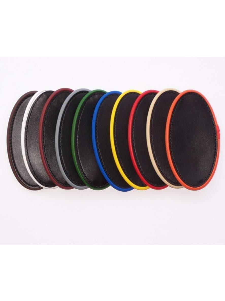 Arden Pferdegeschirr Biothane Marathon Einspänner Brustblatt anatomisch braun mit farbigem Keder