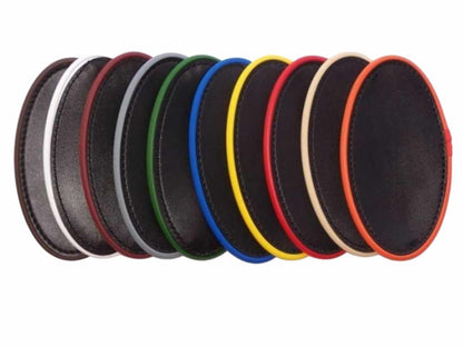 Arden Pferdegeschirr Biothane Zweispänner Marathonkummet mit Strangträger schwarz mit farbigem Keder