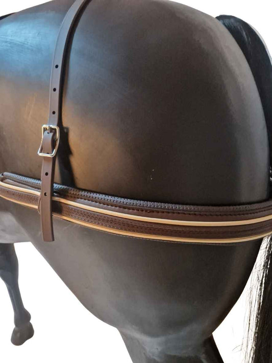 Arden Marathon Biothane Hintergeschirr braun mit farbigem Keder