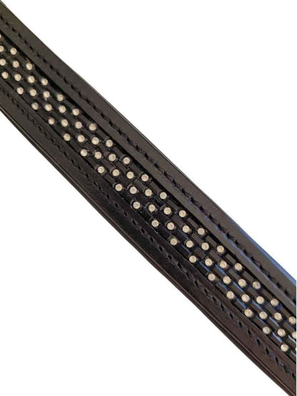 WEISSL Fahrzaum Glitzer mit Scheuklappen Black Line