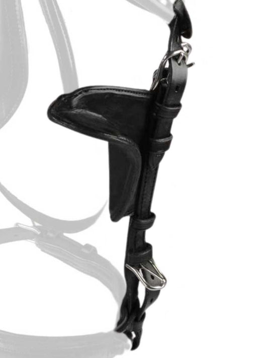 WEISSL Backenstücke mit halben Scheuklappen Blendklappen für Fahrzaum