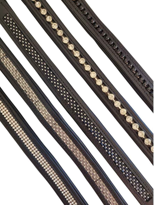 WEISSL Stirnriemen für Fahrzaum Glitzer