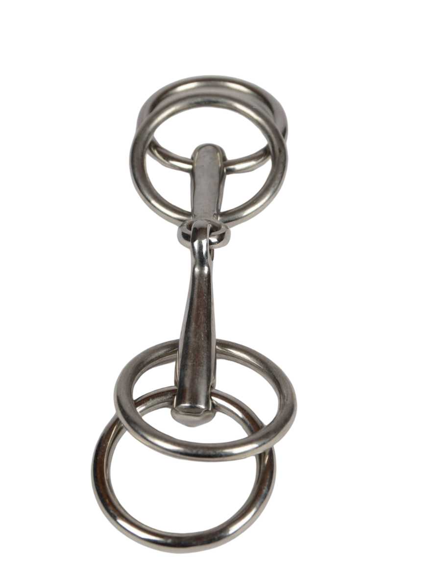 WEISSL Doppelringtrense einfach gebrochen, 85 mm bis 165 mm