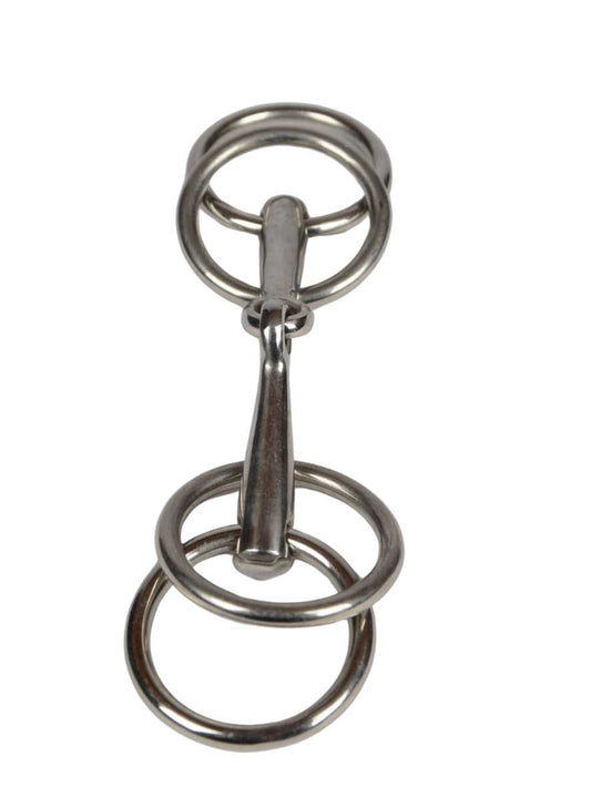 WEISSL Doppelringtrense einfach gebrochen, 85 mm bis 165 mm