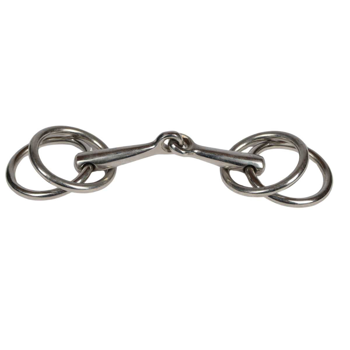 WEISSL Doppelringtrense einfach gebrochen, 85 mm bis 165 mm