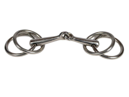 WEISSL Doppelringtrense einfach gebrochen, 85 mm bis 165 mm