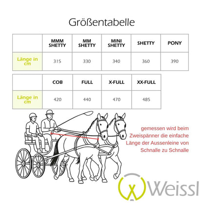 WEISSL Fahrleine Zweispänner TECH COMFORT mit Griphandstück