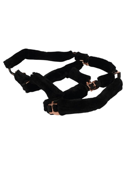 WEISSL Plüschhalfter schwarz