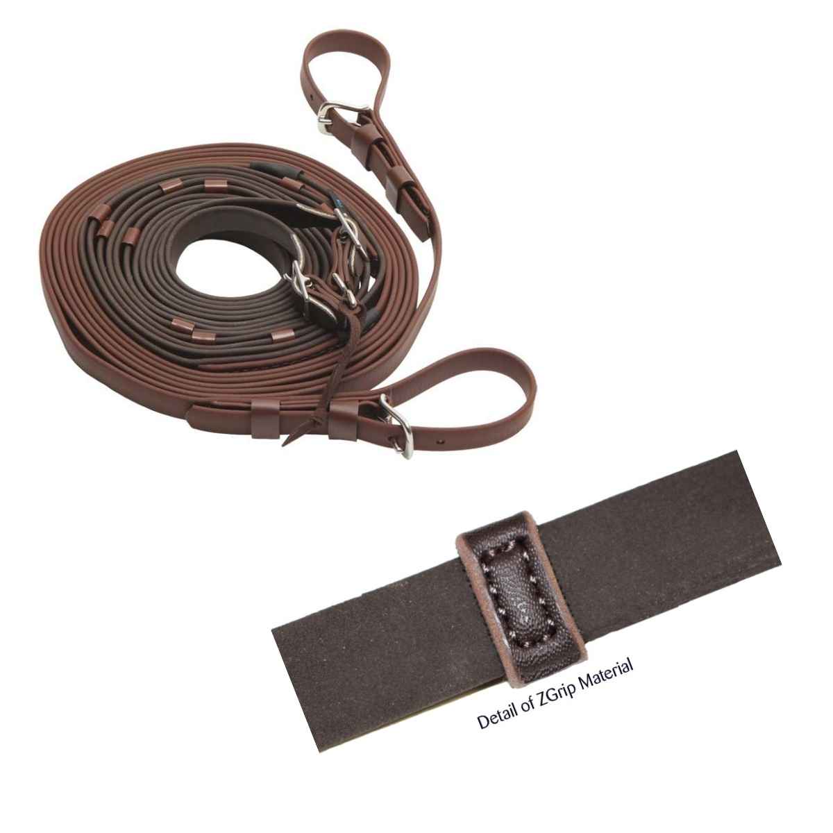 ZILCO Fahrleine Zweispänner Z Grip mit Stege