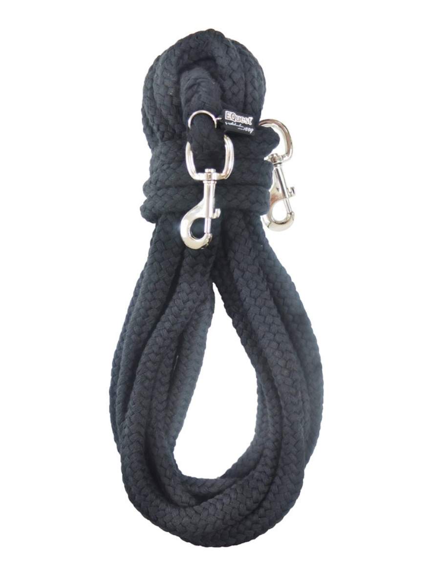 EQuest Doppellonge Soft Touch 16m, schwarz