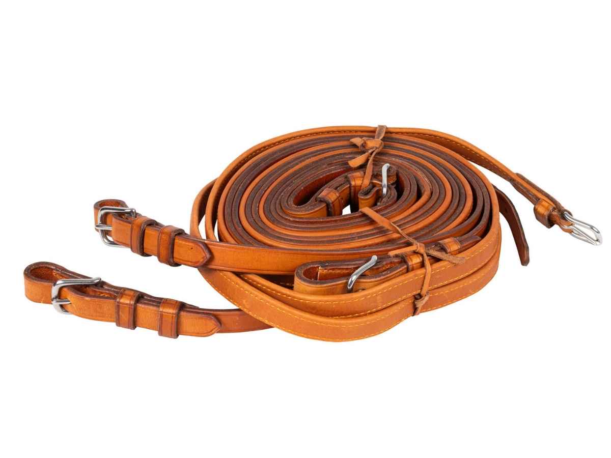 Arden Fahrleine Leder SUPER LUX Einspänner 19 mm mit Softlederhandstück 