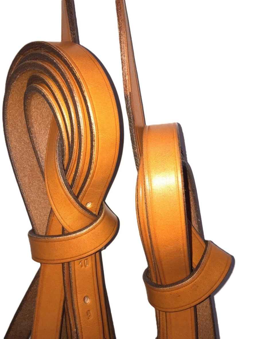 Arden Fahrleine Leder Super Lux Zweispänner Achenbachleine 19 mm