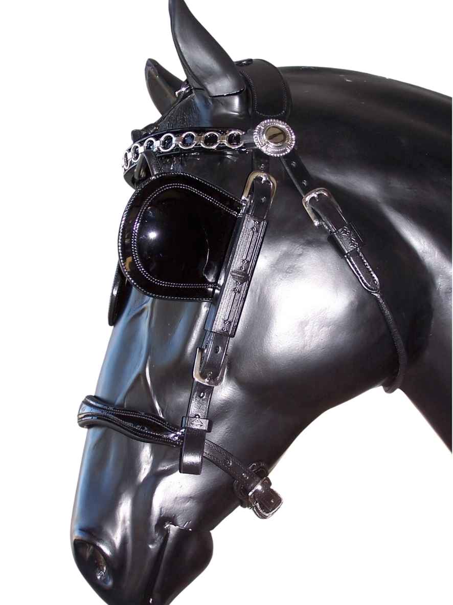 ARDEN Pferdegeschirr englisches Kummet Einspänner Leder LUX