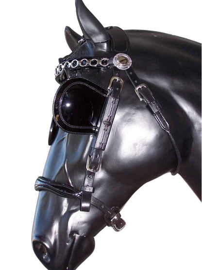 ARDEN Pferdegeschirr englisches Kummet Einspänner Leder SUPER LUX