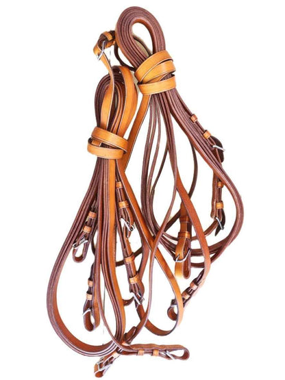 Arden Fahrleine Leder Super Lux Vierspänner Komplettset 19 mm