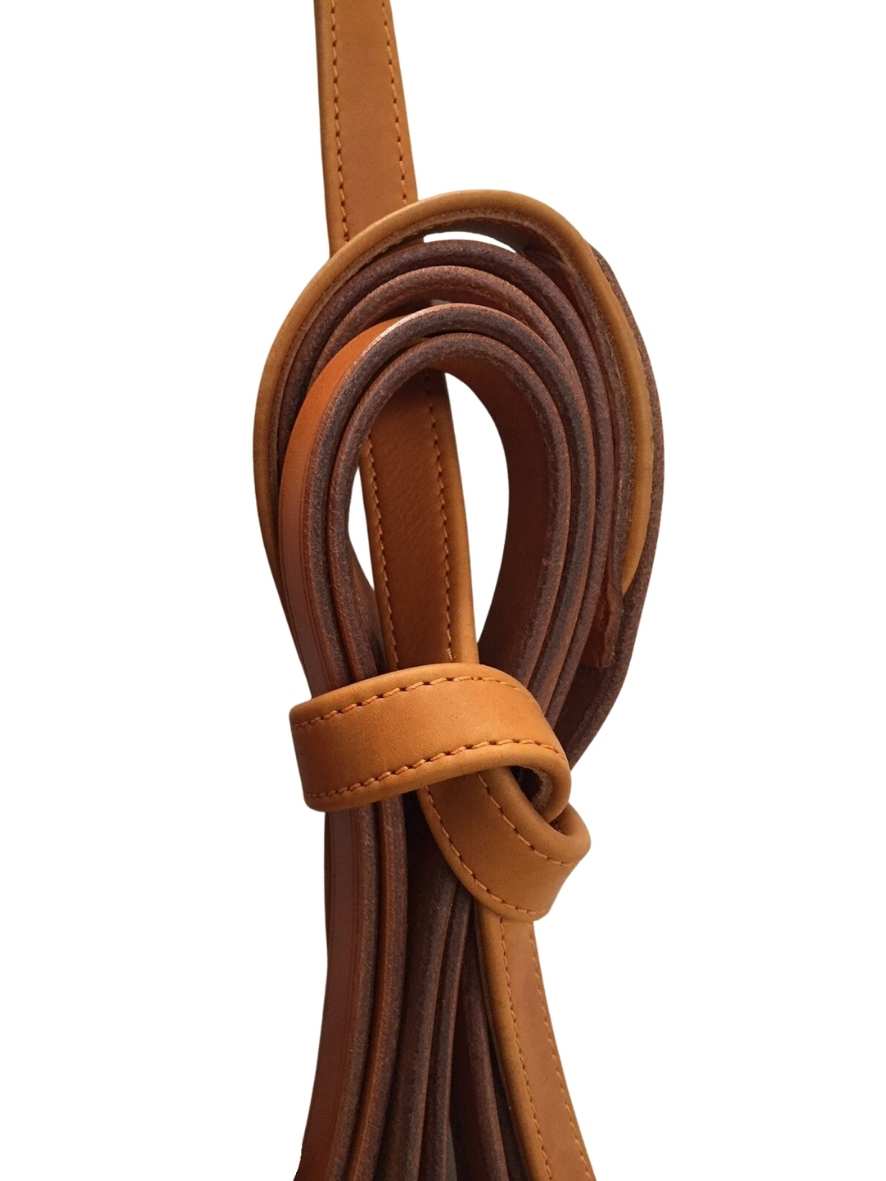 Arden Fahrleine Leder Super Lux Vierspänner mit Softlederhandstück Komplettset 19 mm