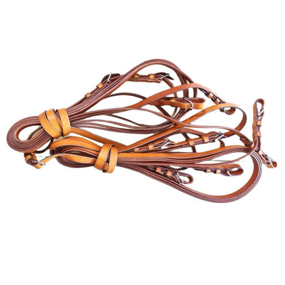 Arden Fahrleine Leder Super Lux Vierspänner Vorderleine 19 mm