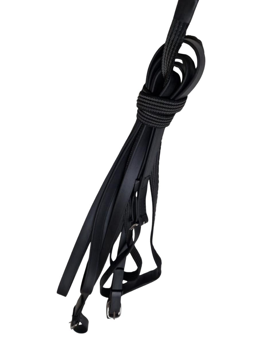 Arden Fahrleine Biothane Vierspänner mit Griphandstück Komplettset