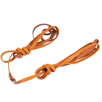 Arden Fahrleine Tandem Biothane Vorderleine mit Softleder-Handstück