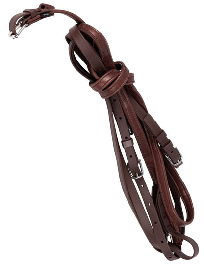 ARDEN Fahrleine Biothane Zweispänner mit Softleder Handstück