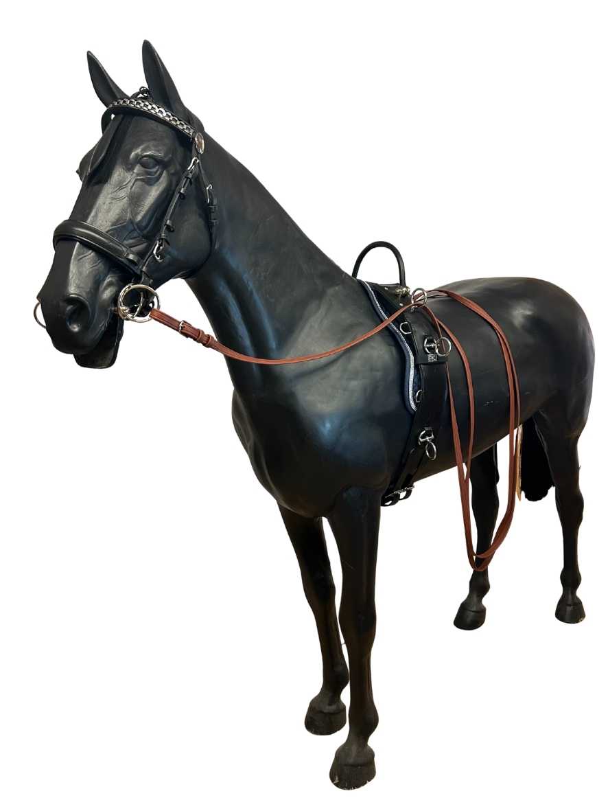 WEISSL Longiergurt Leder mit Bügel 