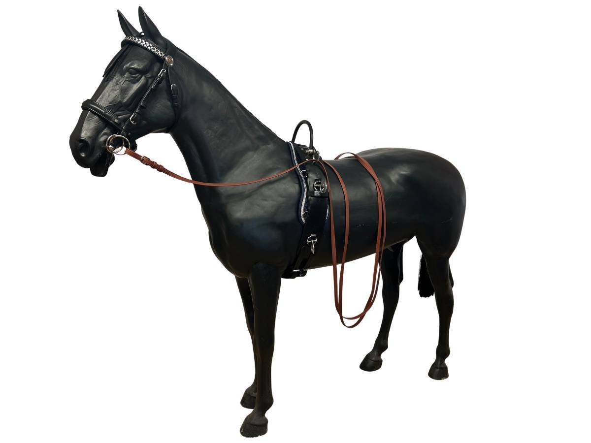 WEISSL Longiergurt Leder mit Bügel 