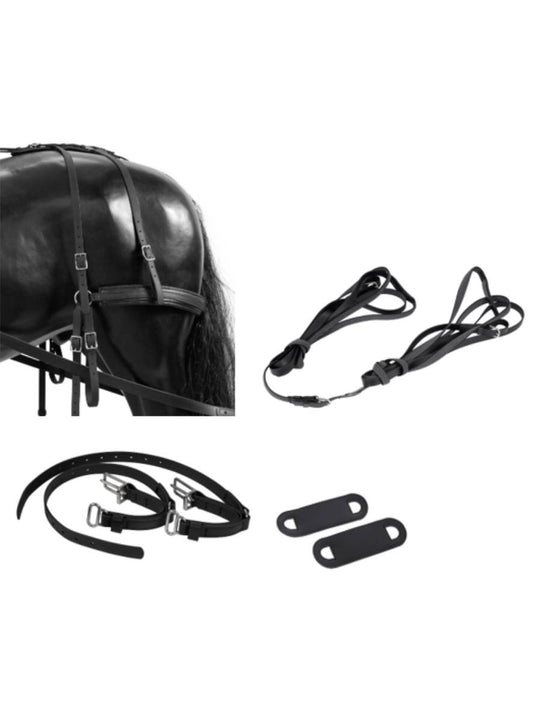 ARDEN Adapter Set Kombigeschirr von Zwei- auf Einspänner inkl. Hintergeschirr 