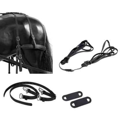 ARDEN Adapter Set Kombigeschirr von Zwei- auf Einspänner inkl. Hintergeschirr 