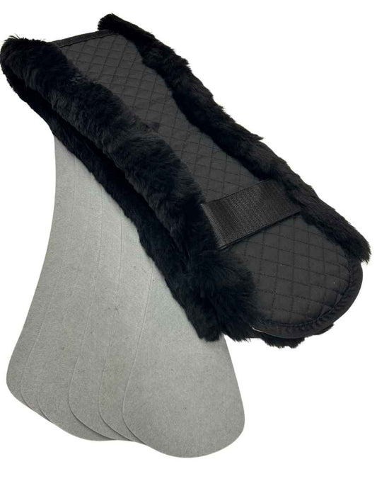 WEISSL Selettunterlage - Longiergurtunterlage echt Lammfell mit Korrektur Einlagen