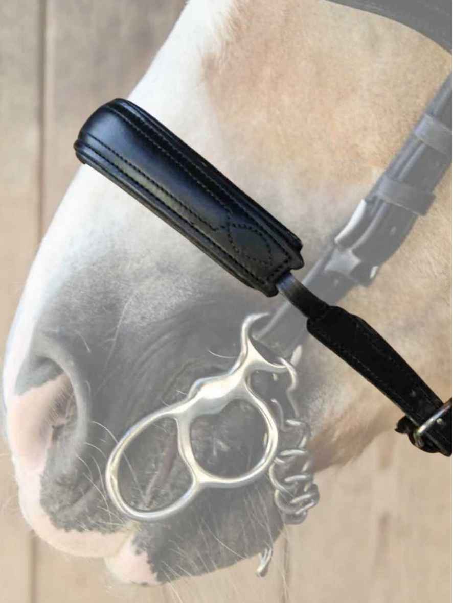 WEISSL Nasenriemen Fahrzaum PRO, schwarz, PONY 