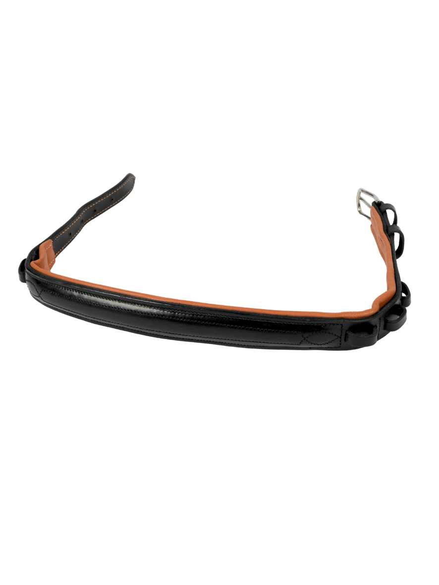 WEISSL Nasenriemen Fahrzaum Classic, schwarz / braun, COB 