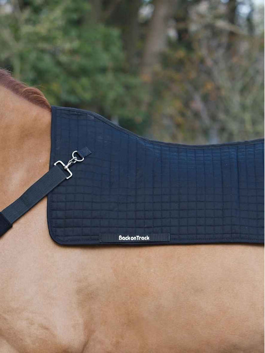 BACK ON TRACK Rückenwärmer Pferd Royal, schwarz, 80 cm x 105 cm 