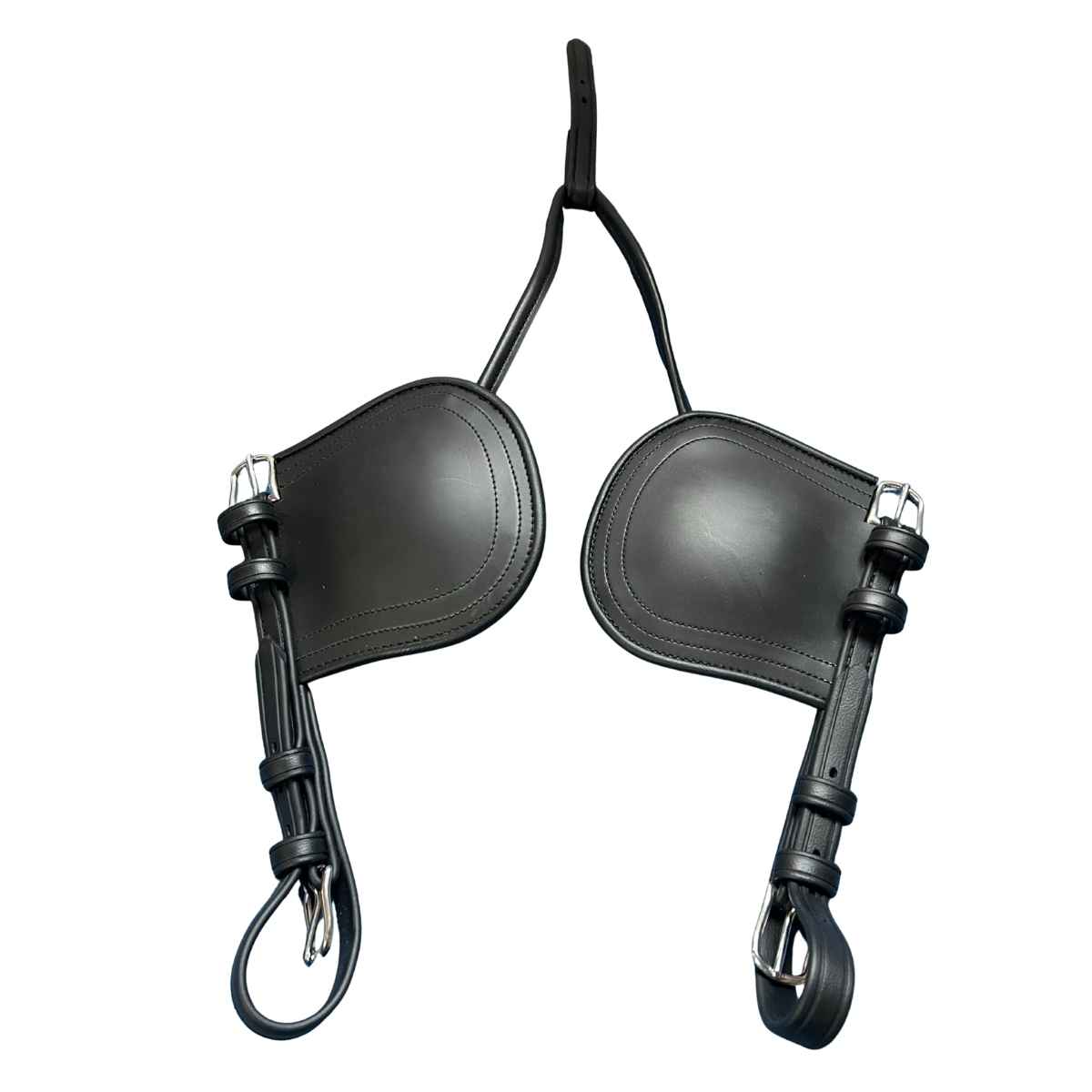 WEISSL einfache Backenstücke mit Scheuklappen Blendklappen für Fahrzaum TechComfort (Paar)