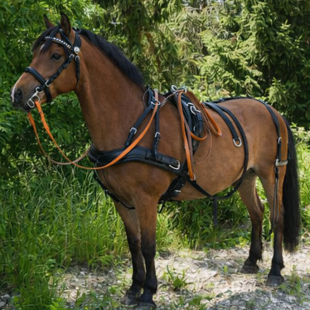 WEISSL Pferdegeschirr Brustblatt Einspänner CLASSIC