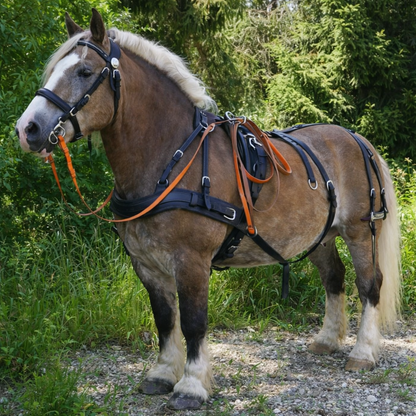 WEISSL Pferdegeschirr Brustblatt Einspänner CLASSIC