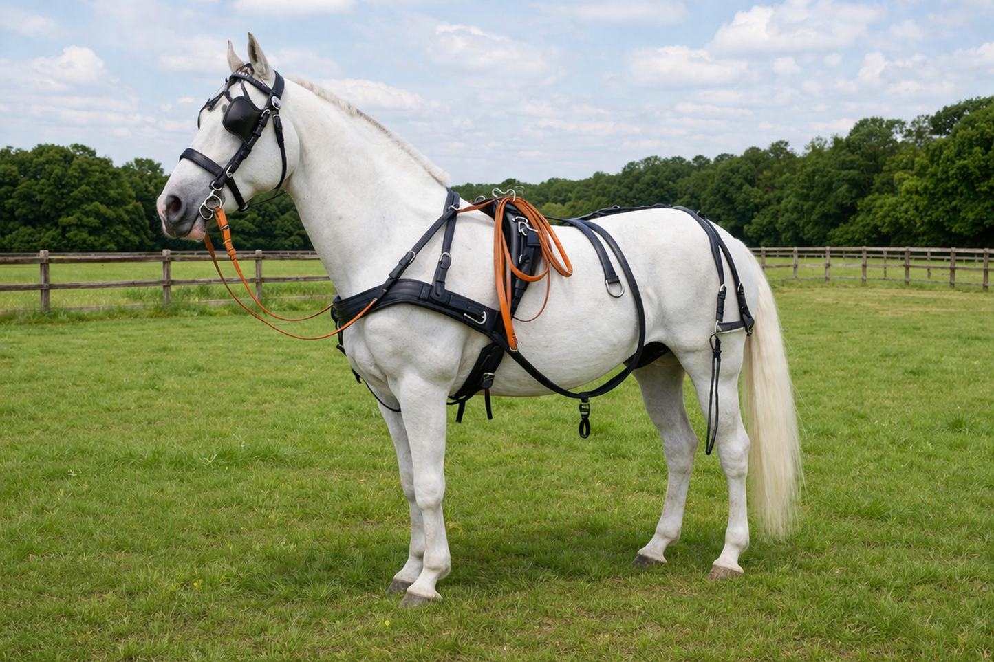 WEISSL Pferdegeschirr Brustblatt Einspänner CLASSIC