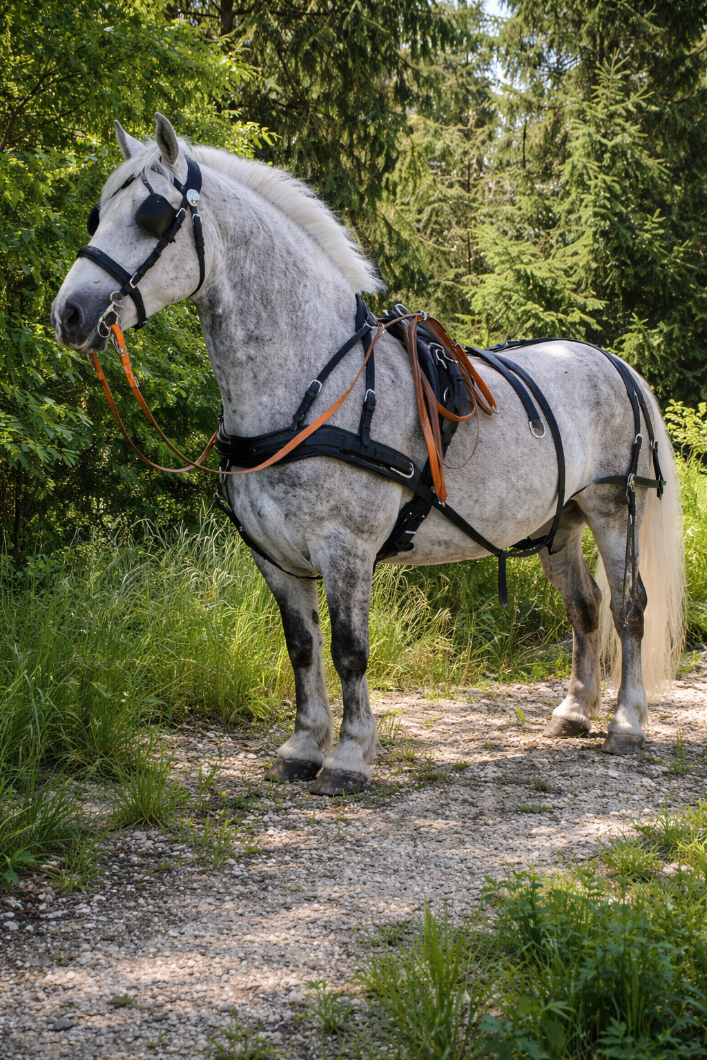 WEISSL Pferdegeschirr Brustblatt Einspänner CLASSIC