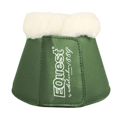 EQuest Hufglocke SOFT mit Weblammfell, bottle green (Flaschen grün), S 