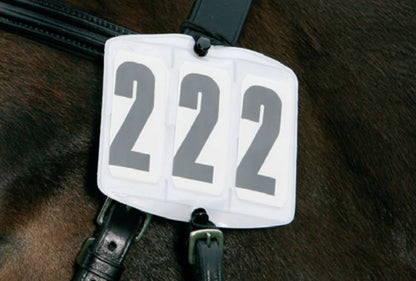 WEISSL Startnummern Kopfnummern flexibel dreistellig mit Gummi